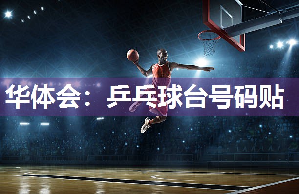 乒乓球台号码贴